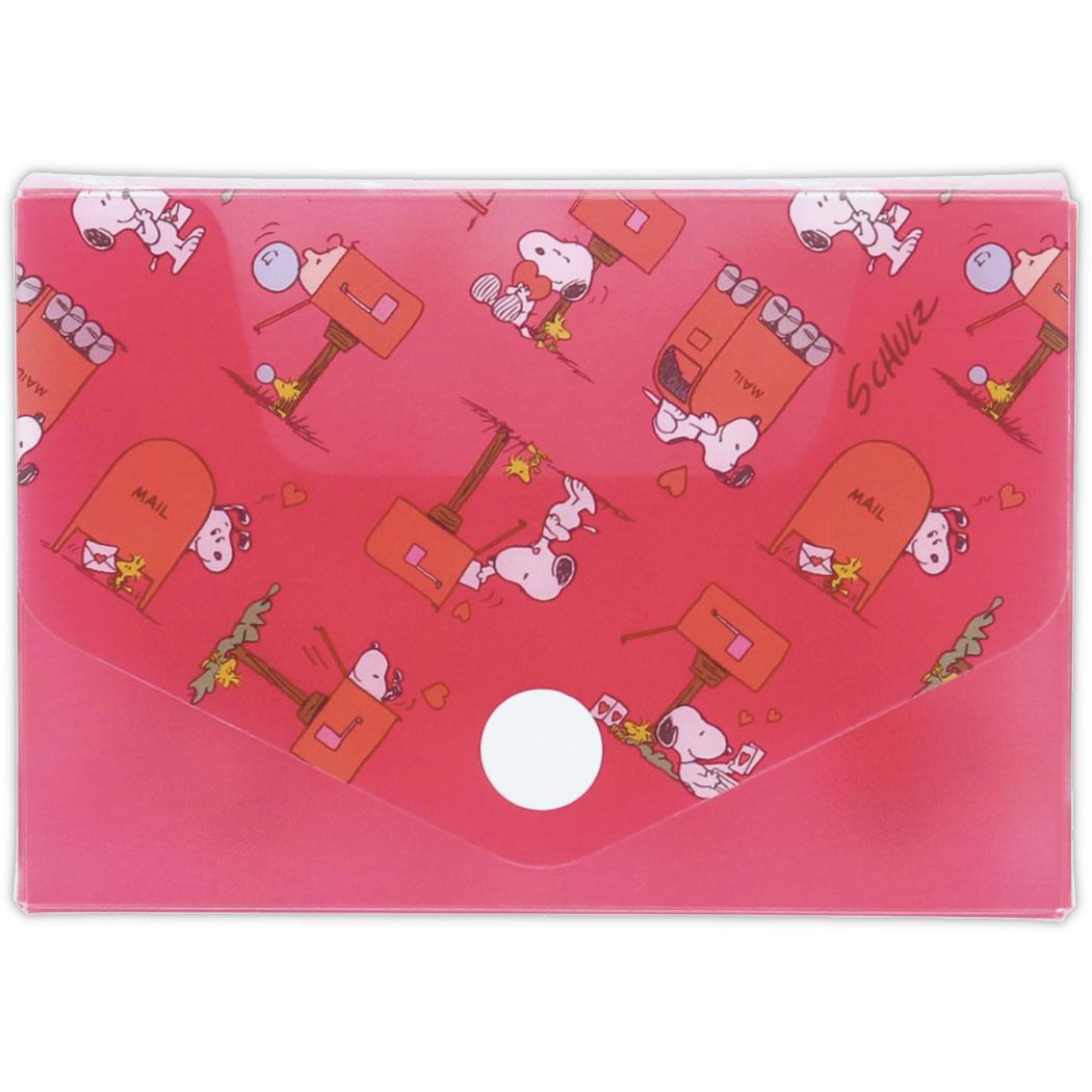 スヌーピー ファイルボックス カードケース Happiness is Red POST ピーナッツ 日本ホールマーク 書類整理 キャラクター グッズ シネマコレクション