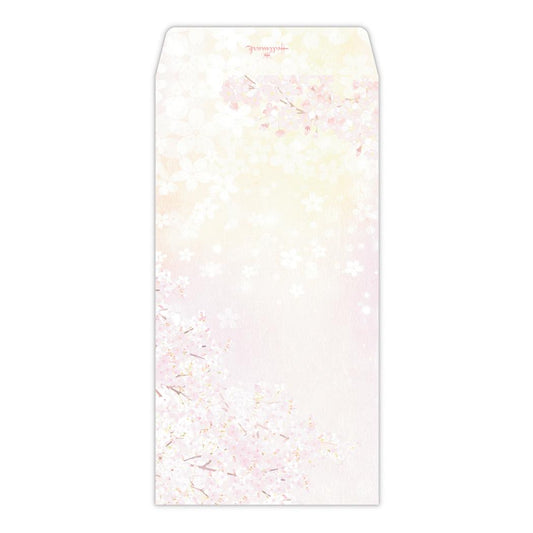 封筒 桜柄レターパッド用封筒 1柄4枚入り おぼろ桜 日本ホールマーク 入学 卒業 お祝いメッセージ 手紙 便せん グッズ メール便可 シネマコレクション