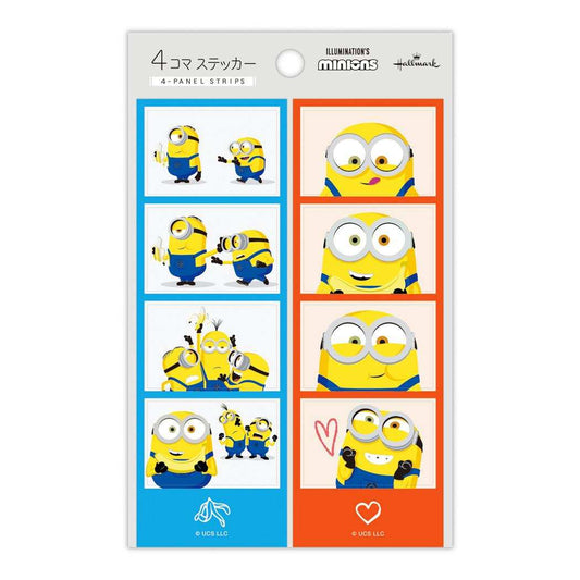 ミニオンズ ダイカットシール 4コマステッカー MN4CS仲間 ユニバーサル映画 日本ホールマーク スマホデコ キャラクター グッズ メール便可 シネマコレクション
