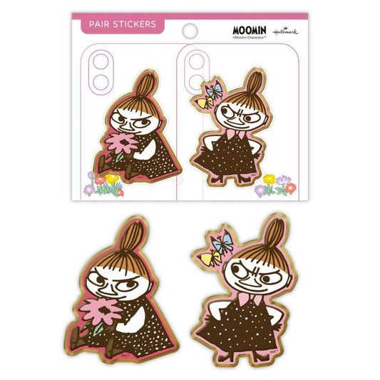 ムーミン ダイカットシール ペアステッカー MOペアリトルミイ 北欧 日本ホールマーク スマホデコ キャラクター グッズ メール便可 シネマコレクション