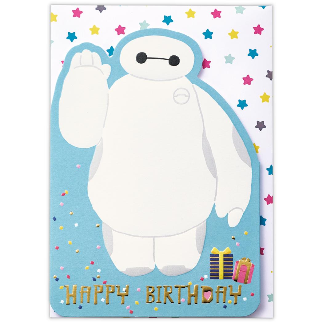 ベイマックス グリーティングカード 立体カード 誕生お祝い DNBM ディズニー 日本ホールマーク