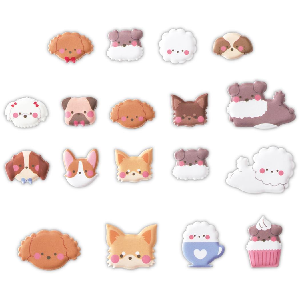 フレークシール シール ぷくぷくいぬ 日本ホールマーク