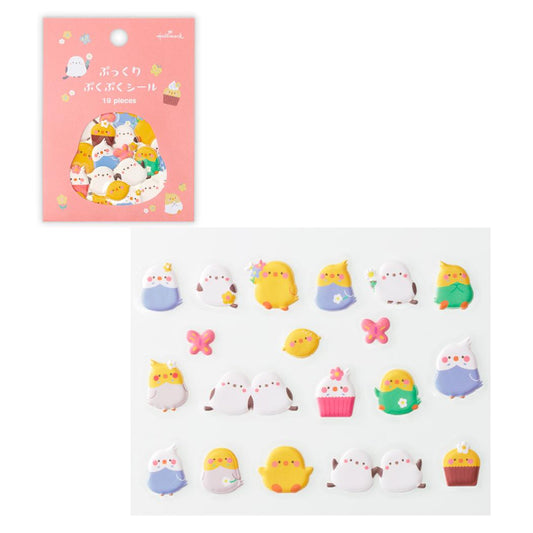 フレークシール シール ぷくぷくとり 日本ホールマーク