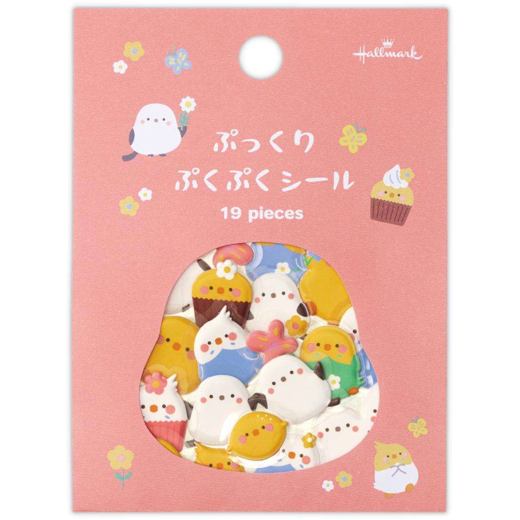 フレークシール シール ぷくぷくとり 日本ホールマーク