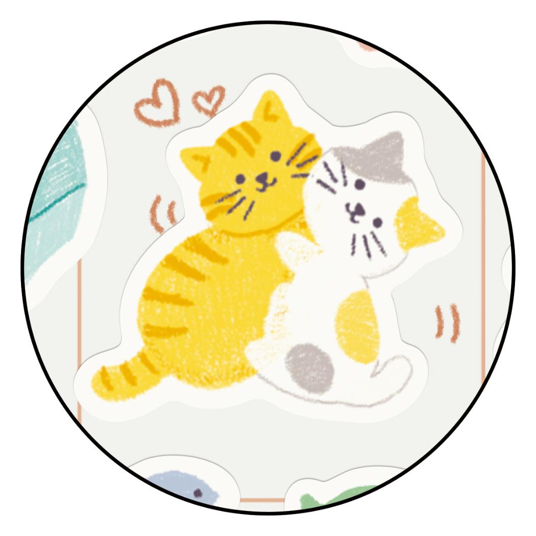 シールシート シール わたしの暮らし帖 猫のいる暮らし 日本ホールマーク