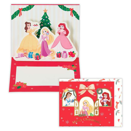 ディズニープリンセス グリーティングカード クリスマスミニカード みんなでクリスマス Disney 日本ホールマーク