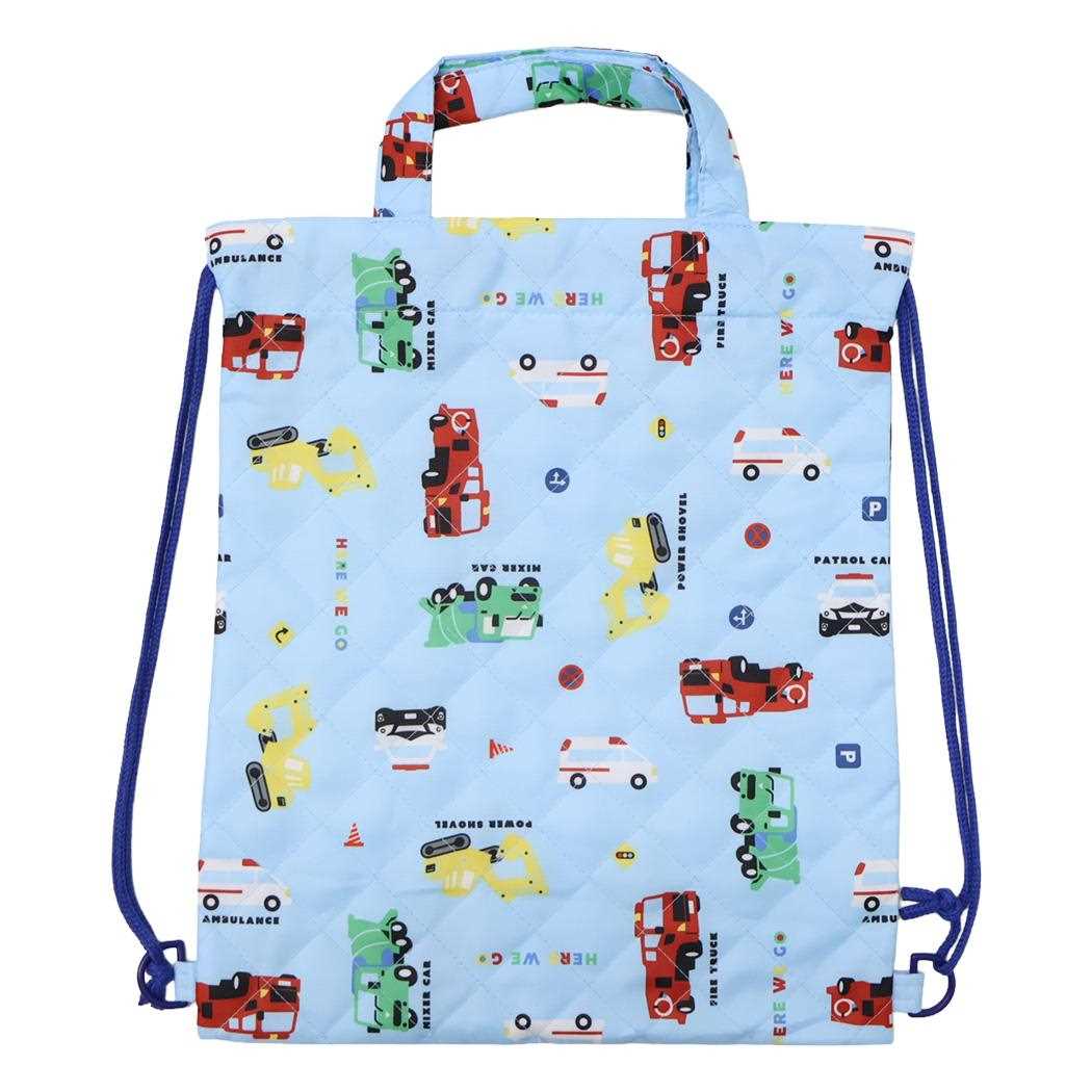 体操服かばん キルトナップサック 車 新入学 ニシオ 新学期準備雑貨 キルティングナップザック グッズ メール便可 シネマコレクション