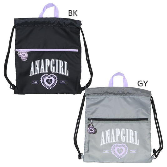 ANAP GIRL ナップサック 体操服かばん 新入学 アナップガール ニシオ 新学期準備雑貨 女の子 ファッションブランド グッズ メール便可 シネマコレクション