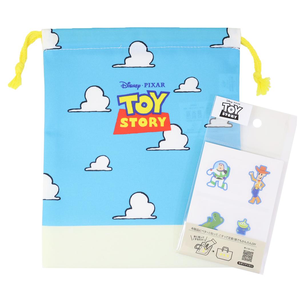 トイストーリー 巾着袋 ミニ巾着 シールデコ巾着S 新入学 ディズニー ニシオ 新学期準備雑貨 キャラクター グッズ メール便可 シネマコレクション