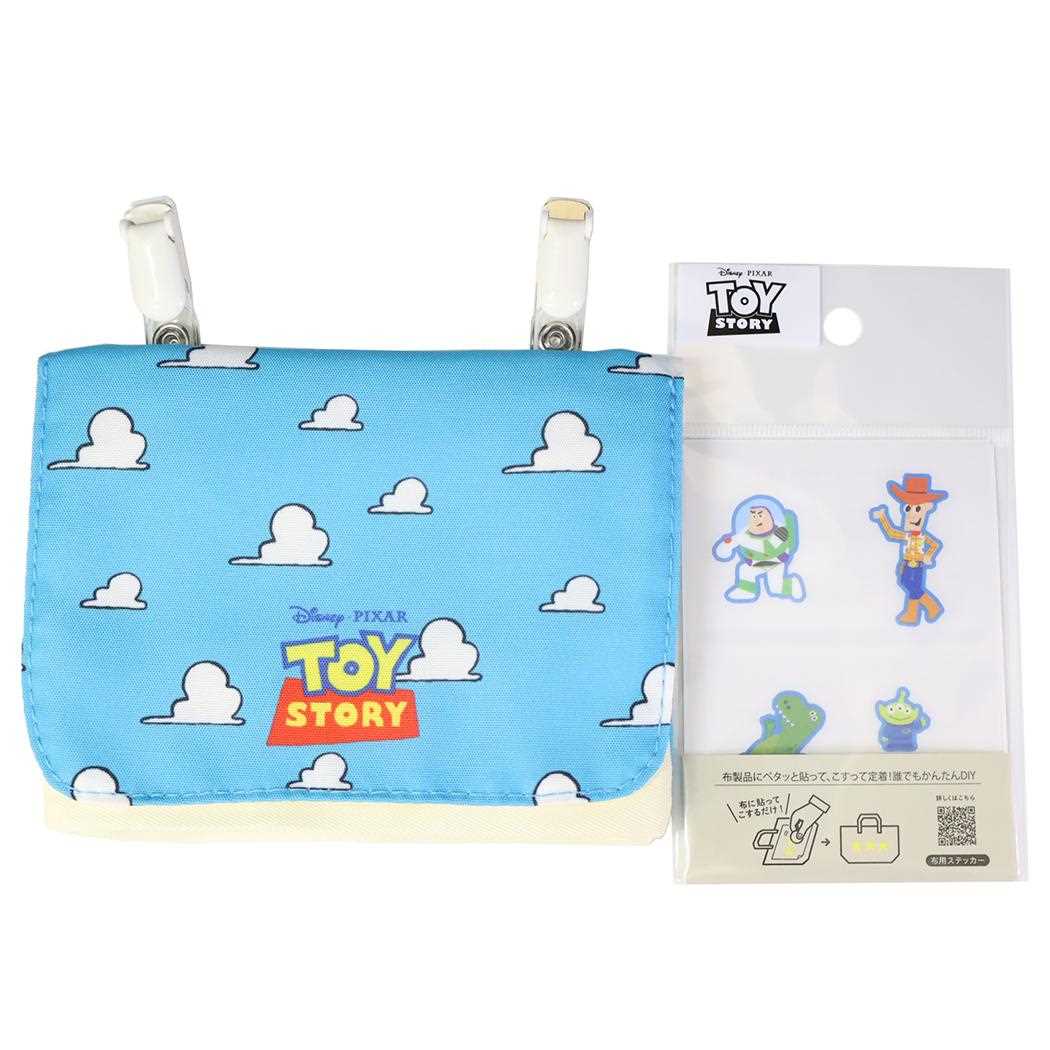 トイストーリー クリップポケット シールデコマルチポケットバッグ 新入学 ディズニー ニシオ 新学期準備雑貨 キャラクター グッズ メール便可 シネマコレクション