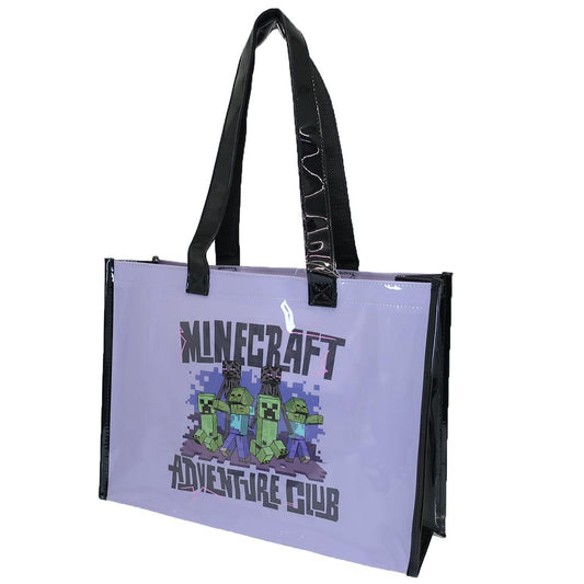 マインクラフト プールバッグ ビーチトートバッグ グレー Minecraft ニシオ 海プール サマーレジャー用品 ゲームキャラクター グッズ シネマコレクション