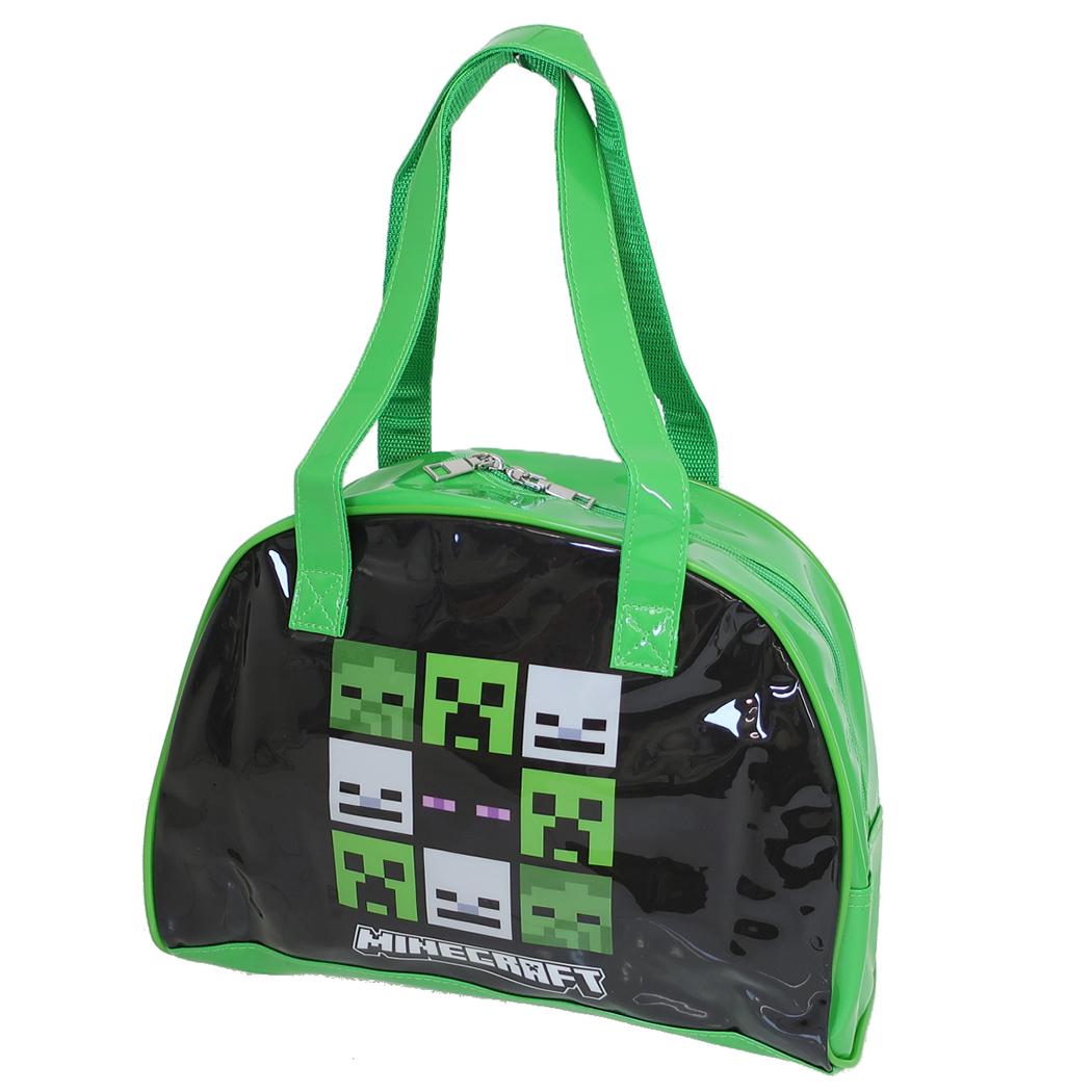 マインクラフト プールバッグ ビーチボストンバッグ グリーン Minecraft ニシオ 海プール サマーレジャー用品 ゲームキャラクター グッズ シネマコレクション