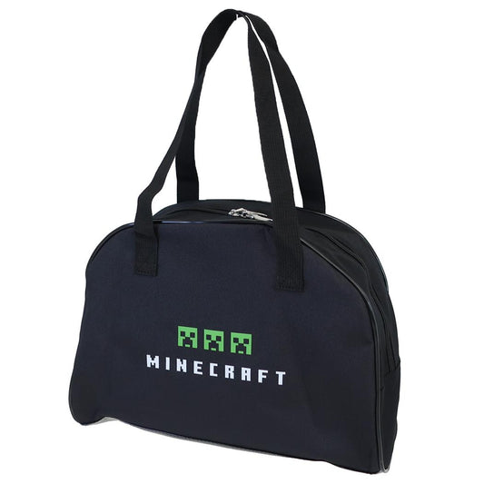 マインクラフト プールバッグ ポリボストンバッグ ブラック Minecraft ニシオ 海プール サマーレジャー用品 ゲームキャラクター グッズ シネマコレクション