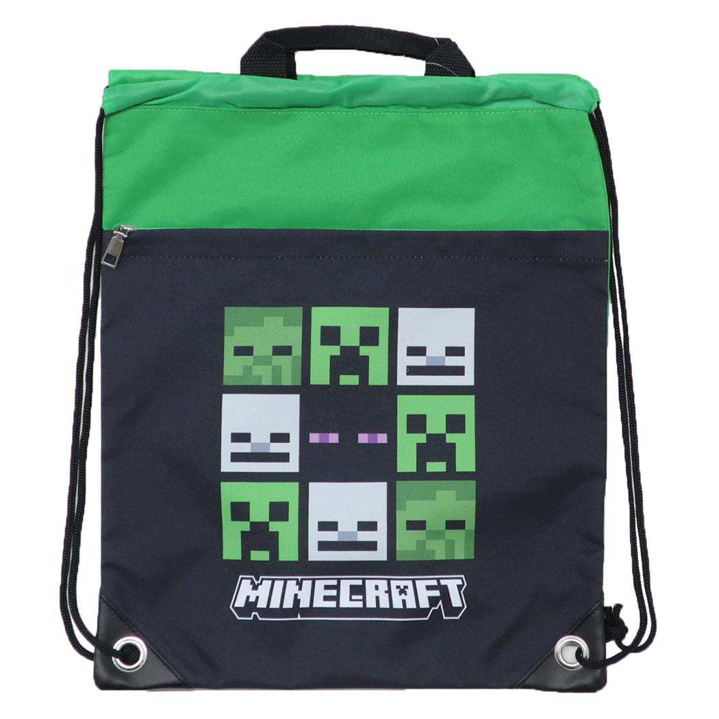 マインクラフト プールバッグ ナップサック グリーン Minecraft ニシオ 海プール サマーレジャー用品 ゲームキャラクター グッズ シネマコレクション