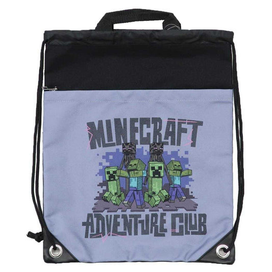 マインクラフト プールバッグ ナップサック グレー Minecraft ニシオ 海プール サマーレジャー用品 ゲームキャラクター グッズ シネマコレクション
