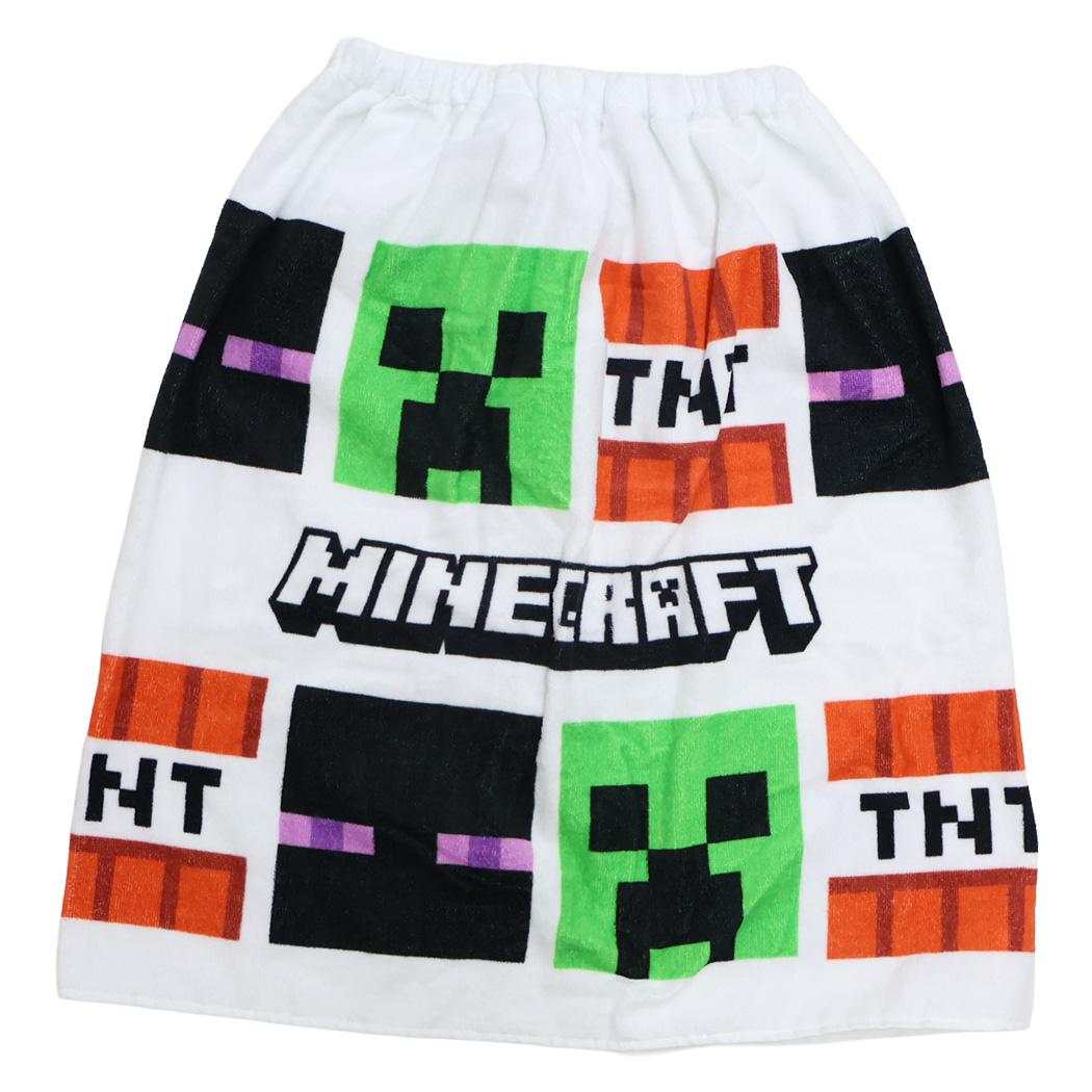 マインクラフト ラップタオル 巻きタオル60cm オフ Minecraft ニシオ レジャー用品 海 プール 着替えタオル ゲームキャラクター グッズ シネマコレクション