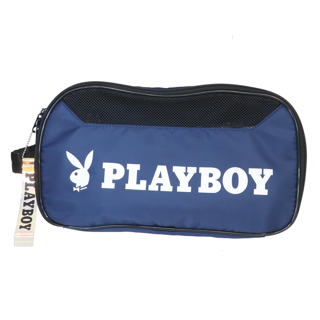 プレイボーイ 体育館靴入れ ラウンドシューズケース 新入学 PLAYBOY ニシオ 新学期準備雑貨 アパレル グッズ メール便可 シネマコレクション