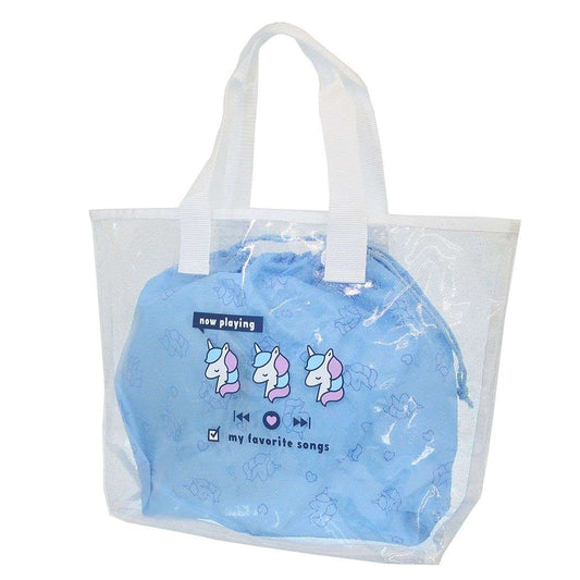 プールバッグ ティーントートビーチバッグ ユニコーン ニシオ 海プール サマーレジャー用品 女の子 グッズ シネマコレクション