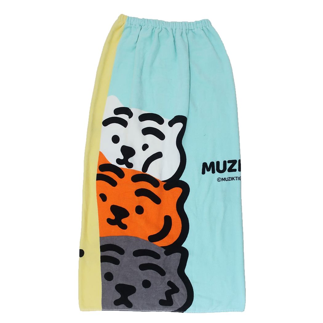 MUZIK TIGER ムジークタイガー ラップタオル 巻きタオル100cm MTG-MT100-2401 ニシオ サマー レジャー用品 海 プール 着替えタオル キャラクター グッズ シネマコレクション