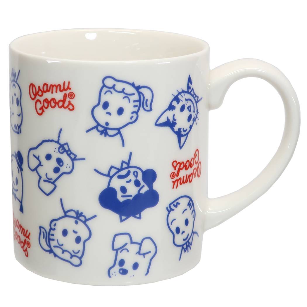オサムグッズマグカップ陶磁器MUG総柄OsamuGoodsナカジマコーポレーションプレゼントキャラクターグッズシネマコレクション