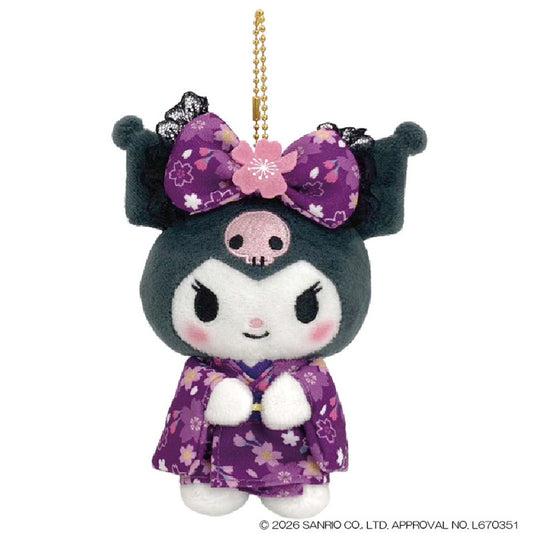 クロミマスコットボールチェーンマスコット桜着物サンリオナカジマかわいいキャラクターグッズシネマコレクション