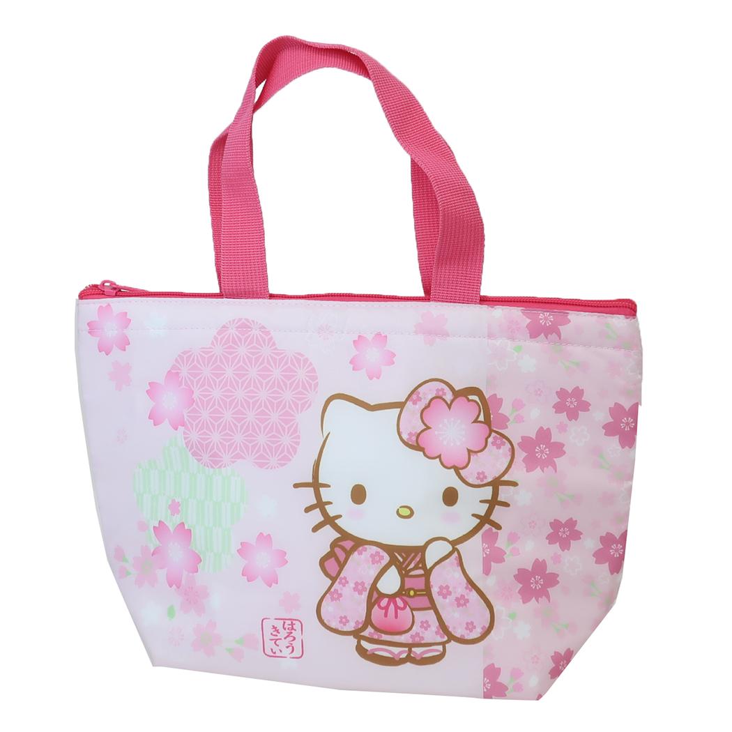 ハローキティ ランチバッグ 保冷保温ミニトート 和柄 サンリオ ナカジマ お弁当かばん キャラクター グッズ メール便可 シネマコレクション