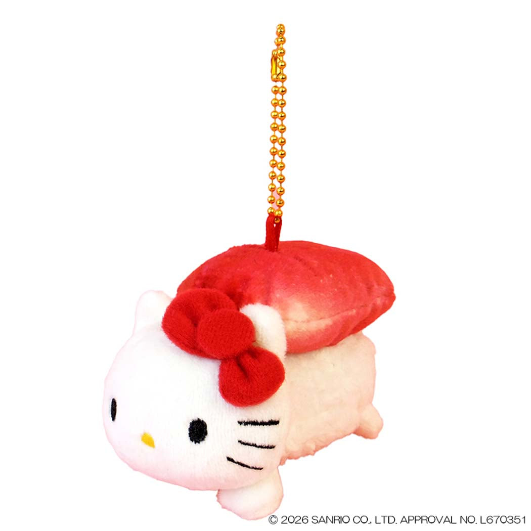 ハローキティ マスコット 寿司マスコット ボールチェーン マグロ サンリオ ナカジマ ミニぬいぐるみ キャラクター グッズ シネマコレクション