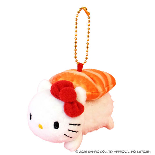 ハローキティ マスコット 寿司マスコット ボールチェーン サーモン サンリオ ナカジマ ミニぬいぐるみ キャラクター グッズ シネマコレクション