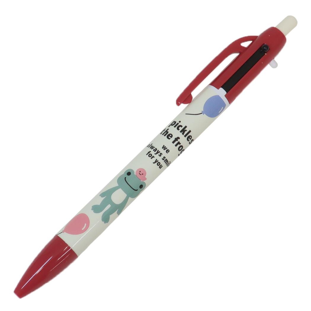 かえるのピクルス 多機能ペン シャープ＆2色ボールペン　風船RD ナカジマ 新学期準備文具 事務用品 キャラクター グッズ メール便可 シネマコレクション