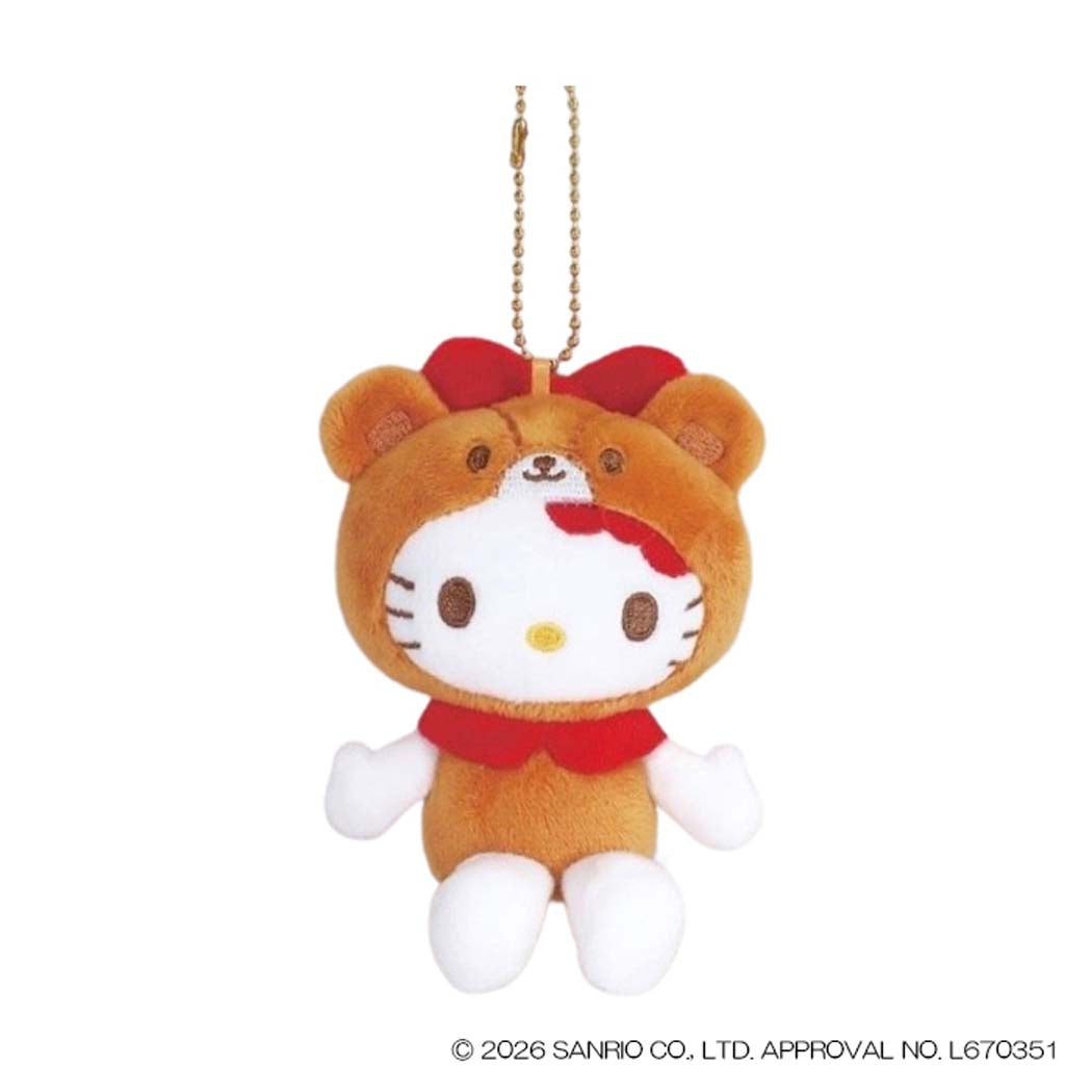 ハローキティ マスコット ミニぬいぐるみボールチェーン タイニーチャム変身 BR サンリオ ナカジマ プレゼント キャラクター グッズ シネマコレクション