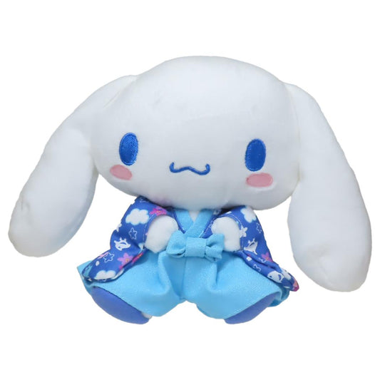 シナモロール ぬいぐるみ プラッシュドールS 千鳥着物 サンリオ ナカジマ プレゼント キャラクター グッズ シネマコレクション