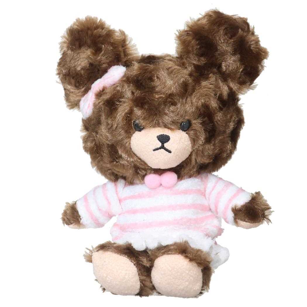 くまのがっこう ぬいぐるみ プラッシュドールS もこもこボーダーワンピ ナカジマ プレゼント 絵本キャラクター グッズ シネマコレクション