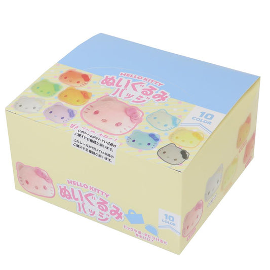 ハローキティ マスコット ぬいぐるみバッジ 全10種 10個入セット サンリオ ナカジマ コレクション雑貨 まとめ買い キャラクター グッズ シネマコレクション