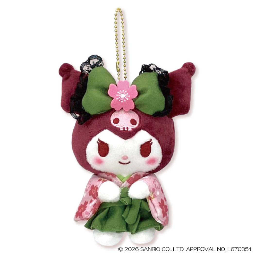 クロミ マスコット MC ミニぬいぐるみボールチェーン 抹茶着物 サンリオ ナカジマ プレゼント キャラクター グッズ シネマコレクション