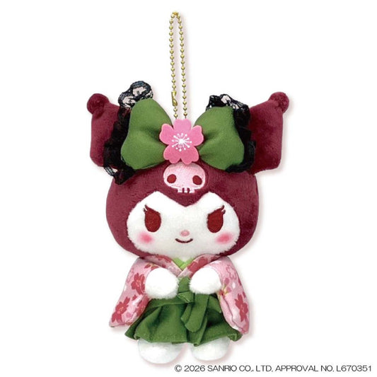 クロミ マスコット MC ミニぬいぐるみボールチェーン 抹茶着物 サンリオ ナカジマ プレゼント キャラクター グッズ シネマコレクション