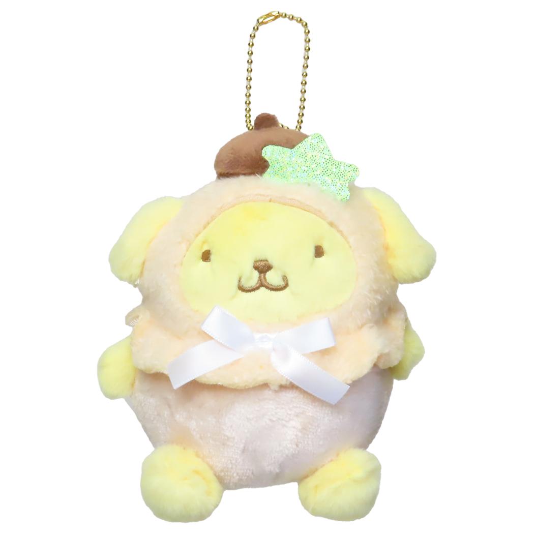ポムポムプリン マスコット ミニぬいぐるみボールチェーン パステルフルーツケープ サンリオ ナカジマ プレゼント キャラクター グッズ シネマコレクション
