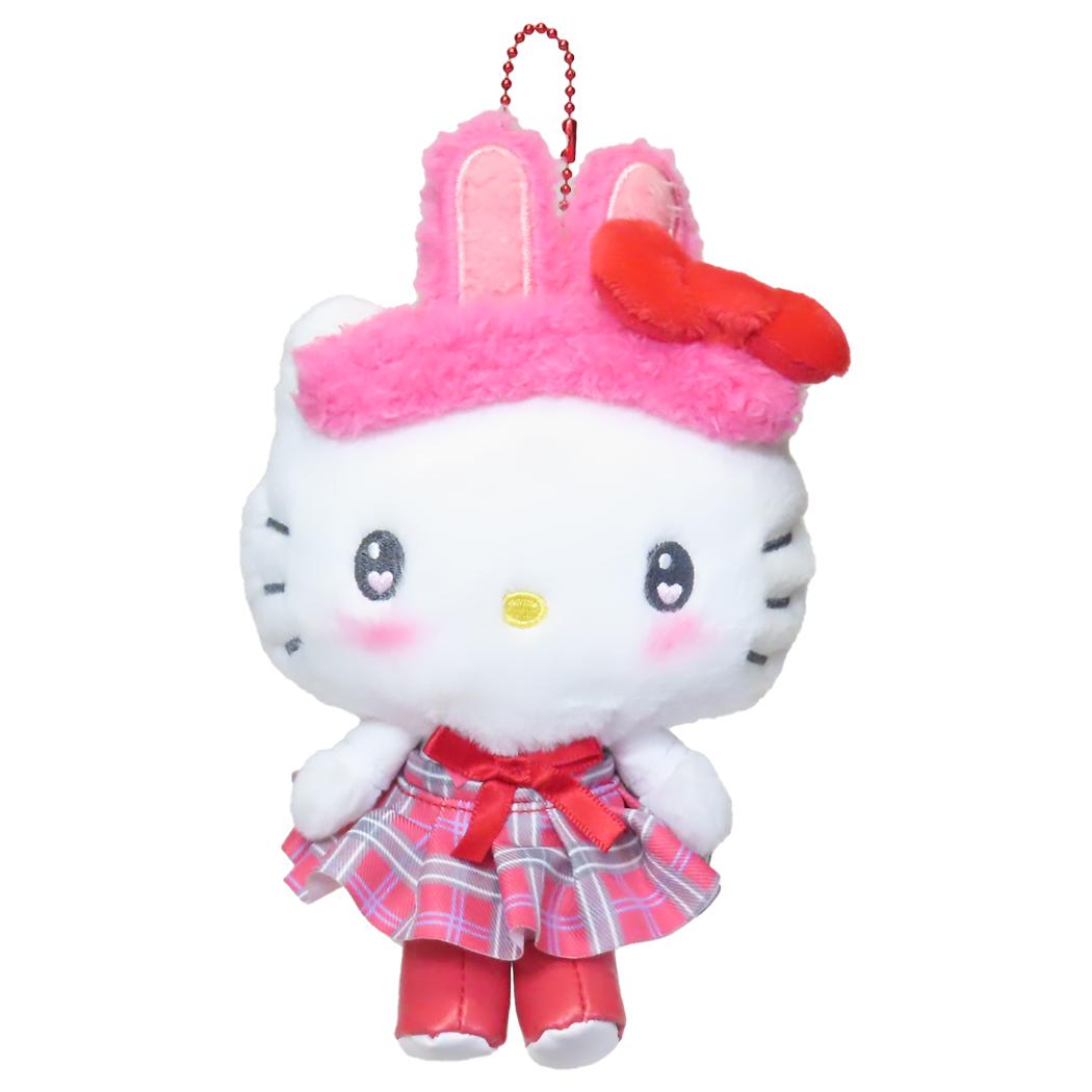 ハローキティ マスコット ミニぬいぐるみボールチェーン 推し活アニマル学園 サンリオ ナカジマ プレゼント キャラクター グッズ シネマコレクション