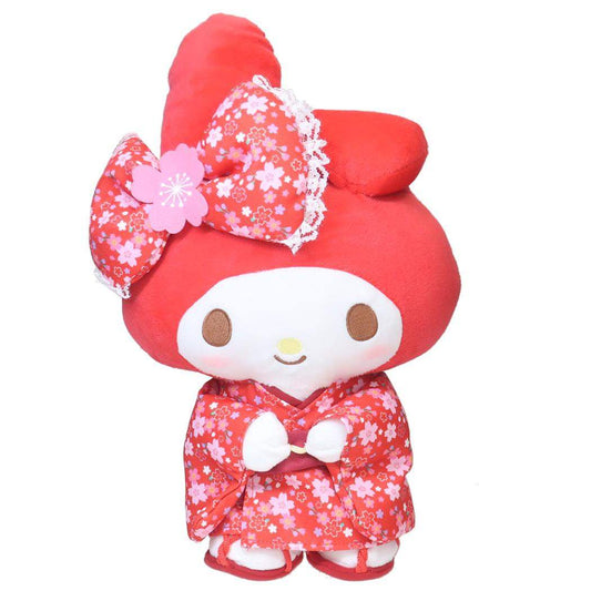 マイメロディ ぬいぐるみ プラッシュドール M RD 桜着物 サンリオ ナカジマ プレゼント キャラクター グッズ シネマコレクション