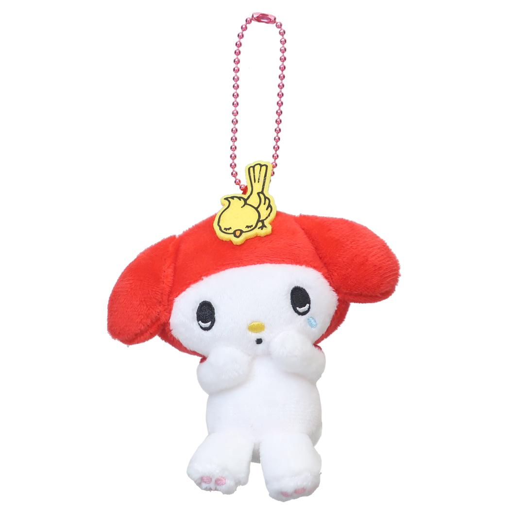 マイメロディ マスコット ミニぬいぐるみボールチェーン 泣き RD サンリオ ナカジマ プレゼント キャラクター グッズ シネマコレクション