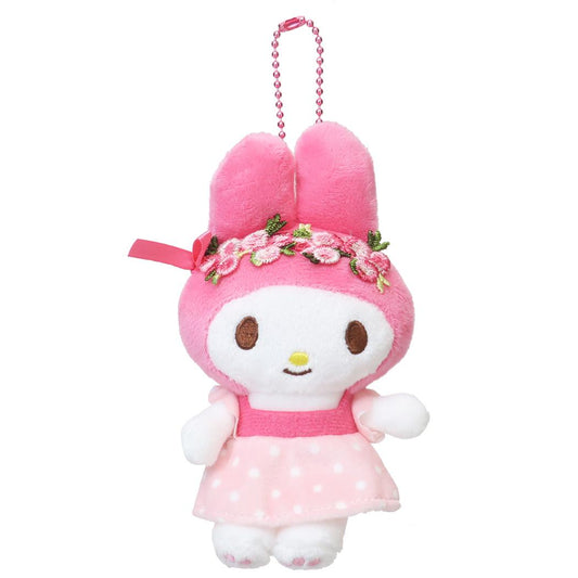 マイメロディ マスコット ミニぬいぐるみボールチェーン ワンピ PK サンリオ ナカジマ プレゼント キャラクター グッズ シネマコレクション