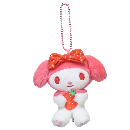 マイメロディ マスコット ミニぬいぐるみボールチェーン ピンドット サンリオ ナカジマ プレゼント キャラクター グッズ シネマコレクション