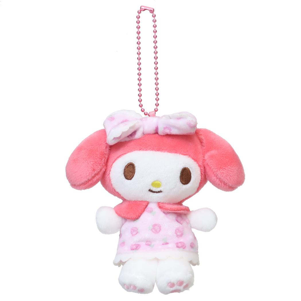マイメロディ マスコット ミニぬいぐるみボールチェーン ローズ サンリオ ナカジマ プレゼント キャラクター グッズ シネマコレクション