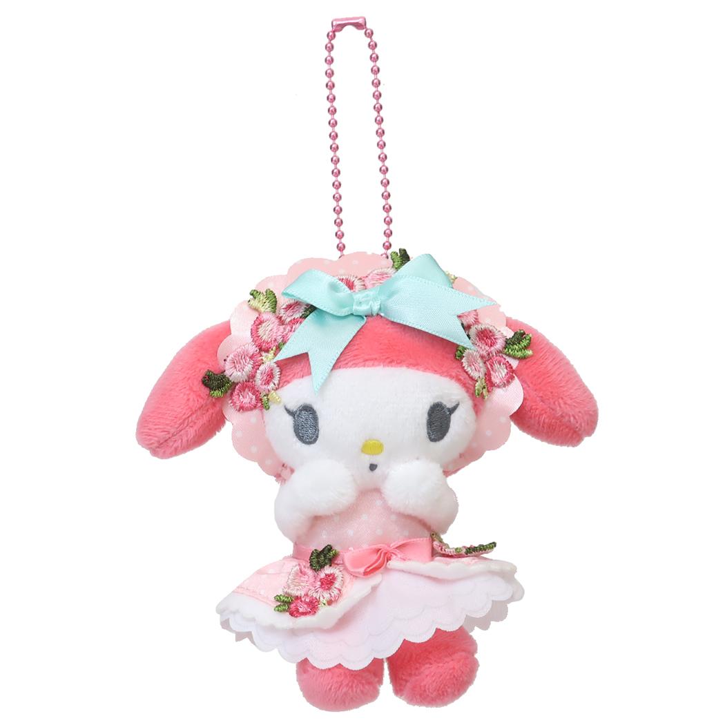 マイメロディ マスコット ミニぬいぐるみボールチェーン ボンネット サンリオ ナカジマ プレゼント キャラクター グッズ シネマコレクション