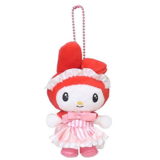 マイメロディ マスコット ミニぬいぐるみボールチェーン メイド サンリオ ナカジマ プレゼント キャラクター グッズ シネマコレクション