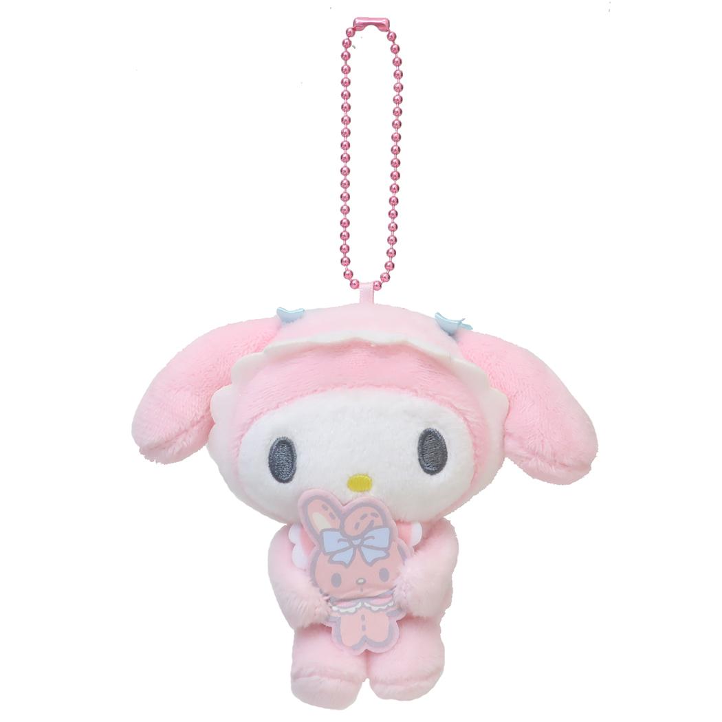 マイメロディ マスコット ミニぬいぐるみボールチェーン ベビー サンリオ ナカジマ プレゼント キャラクター グッズ シネマコレクション