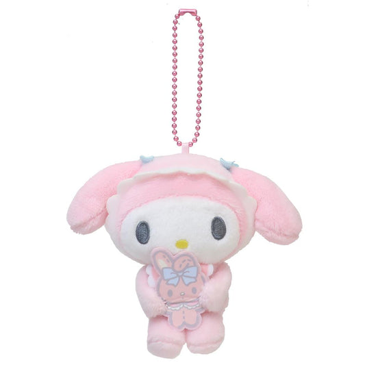 マイメロディ マスコット ミニぬいぐるみボールチェーン ベビー サンリオ ナカジマ プレゼント キャラクター グッズ シネマコレクション