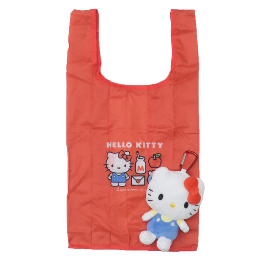 ハローキティ ショッピングバッグ ぬいぐるみエコバッグ スタンダード サンリオ ナカジマ お買い物かばん キャラクター グッズ シネマコレクション