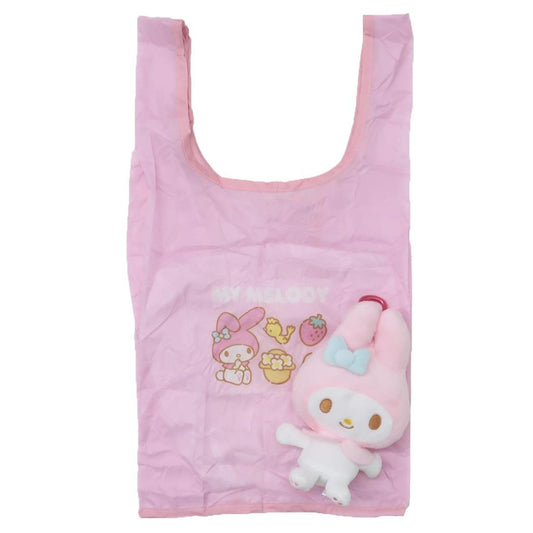 マイメロディ ショッピングバッグ ぬいぐるみエコバッグ スタンダード サンリオ ナカジマ お買い物かばん キャラクター グッズ シネマコレクション