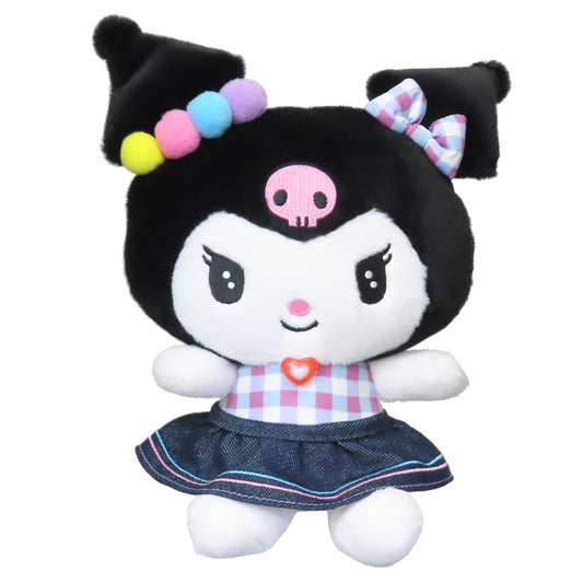 クロミ ぬいぐるみ プラッシュドールS ギンガムデニム サンリオ ナカジマ プレゼント キャラクター グッズ シネマコレクション