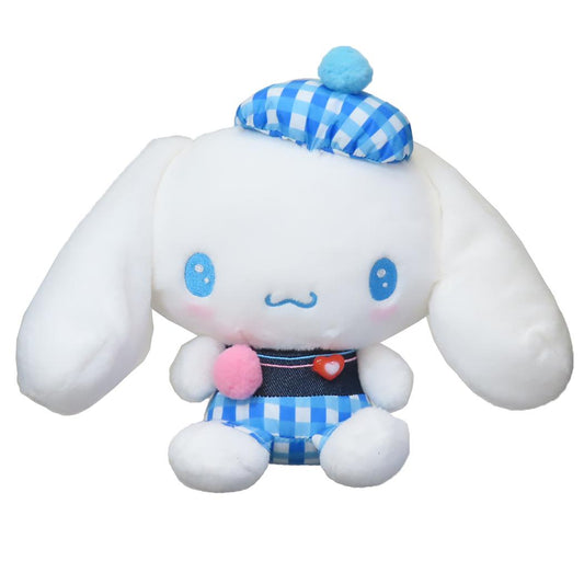 シナモロール ぬいぐるみ プラッシュドールS ギンガムデニム サンリオ ナカジマ プレゼント キャラクター グッズ シネマコレクション